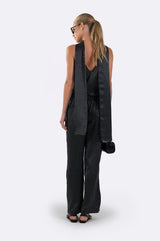 Alina Silk Scarf Top - Polka Dot